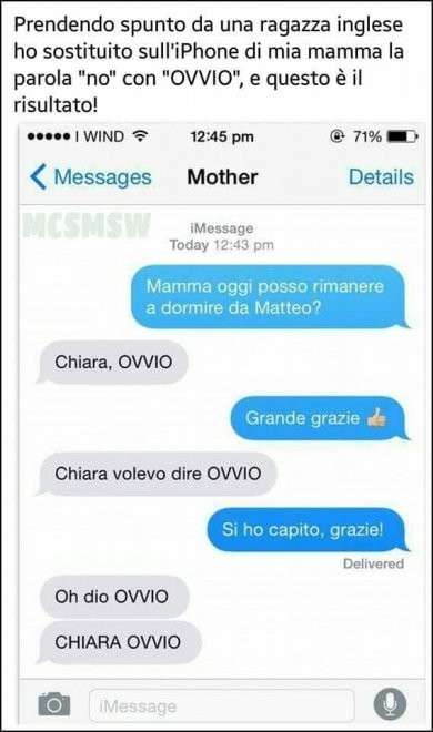 Lo scherzetto di una figlia alla mamma