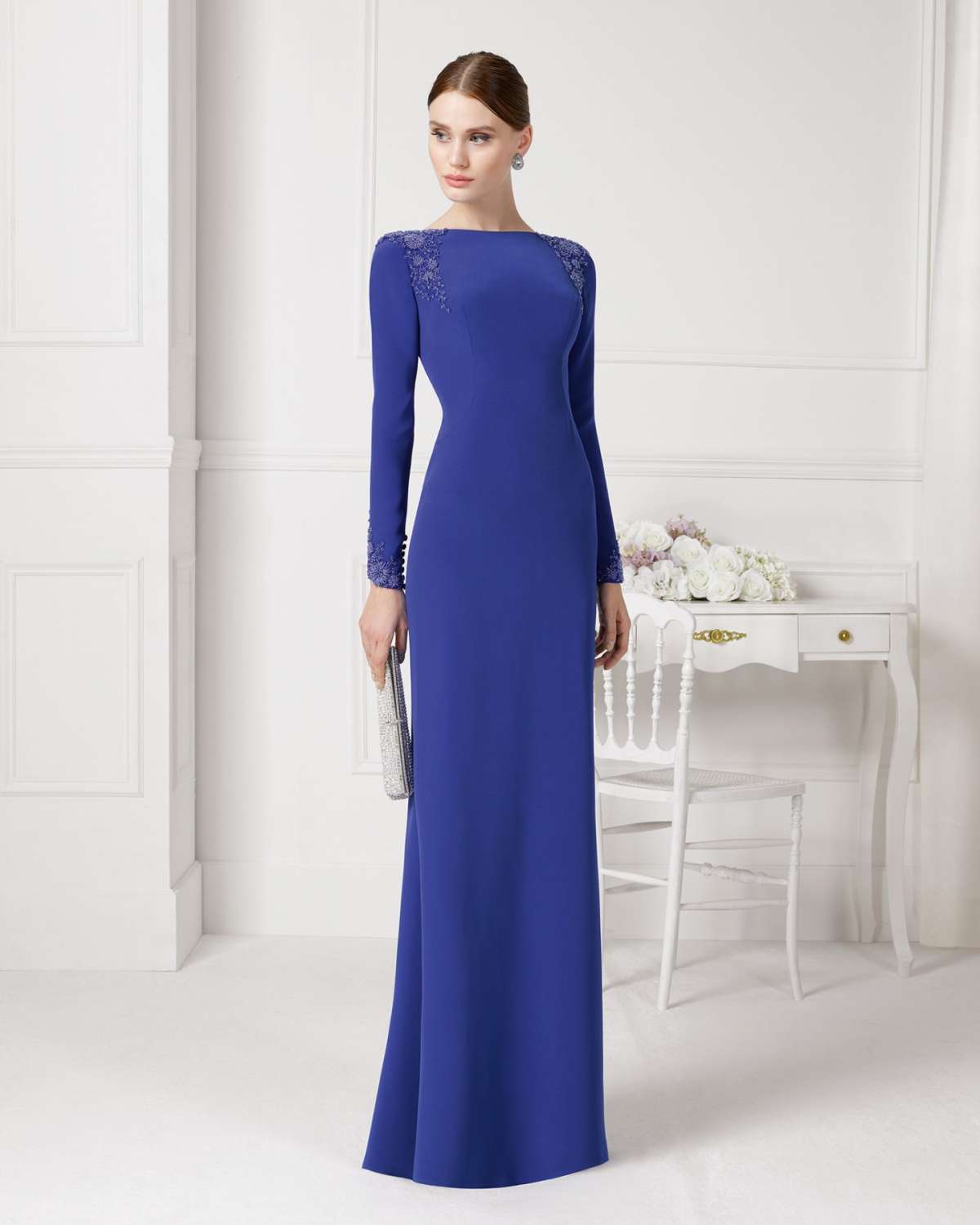 Long dress blu scuro