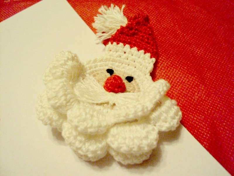 Babbo Natale Uncinetto Tutorial.Decorazioni Natalizie All Uncinetto