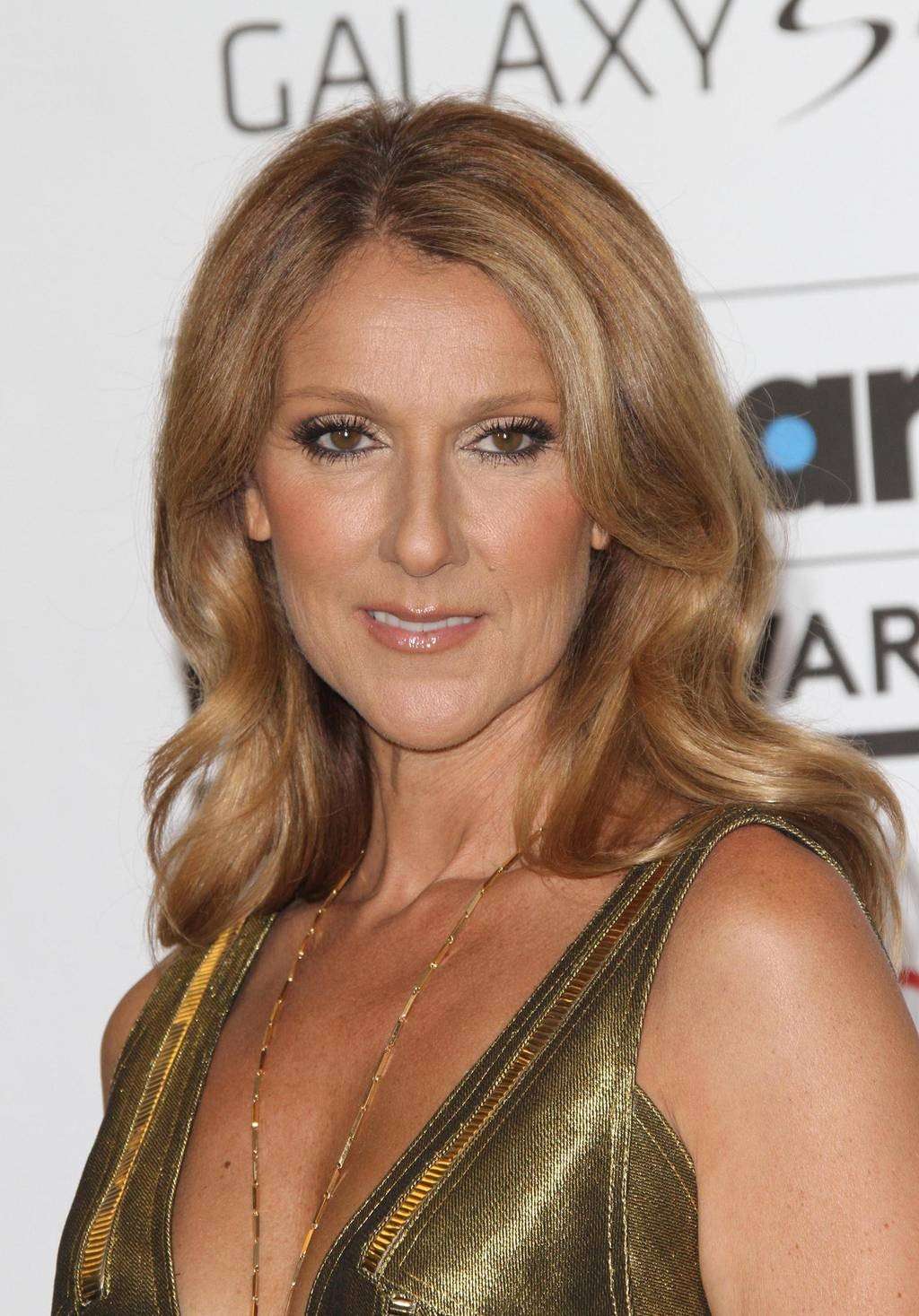 Capelli lunghi e mossi per Celine Dion