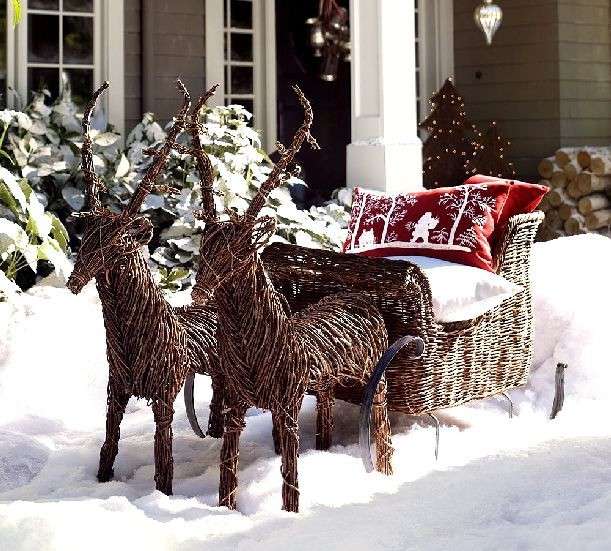 Le renne natalizie da esterno