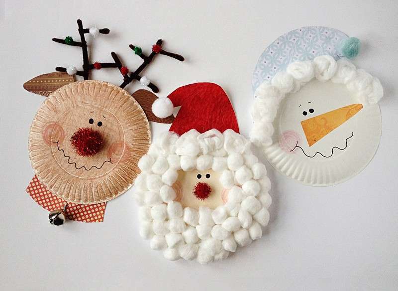 Piatti riciclati per Natale
