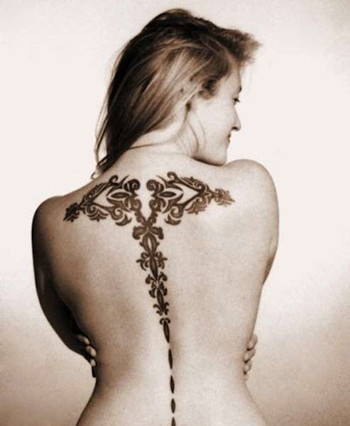 Tatuaggio Capricorno intera schiena