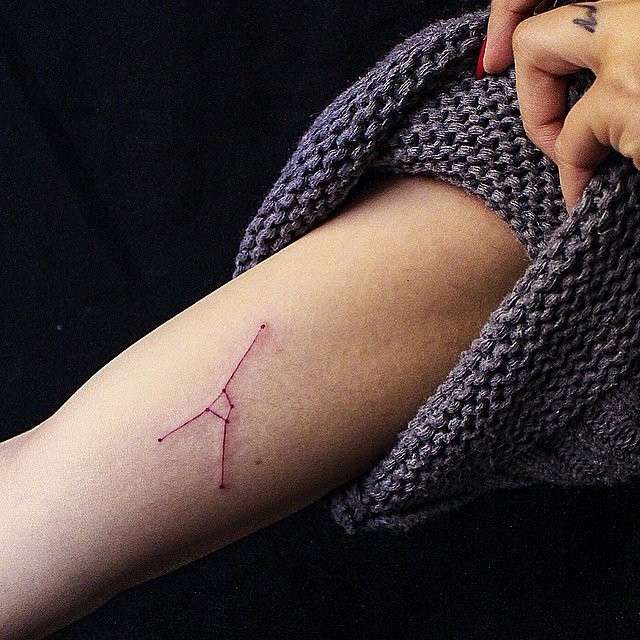 Tatuaggio costellazione segno zodiacale Cancro