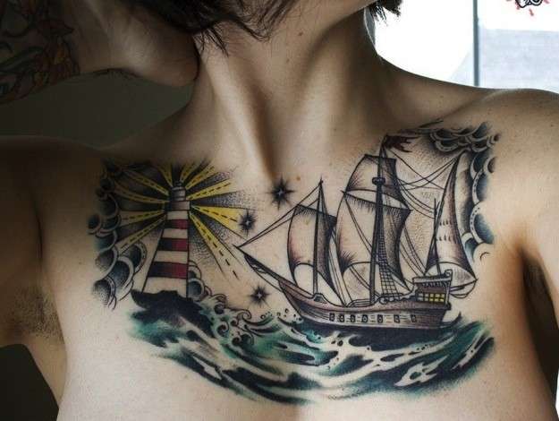 Tatuaggio nave old school