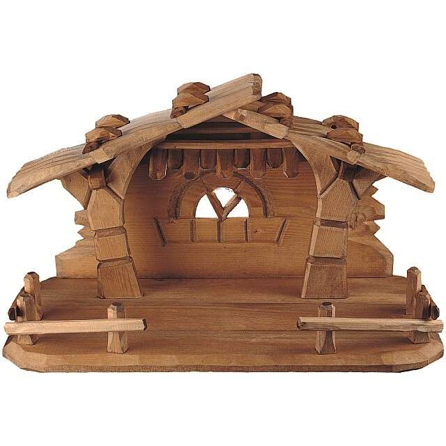 Casetta di legno per presepe