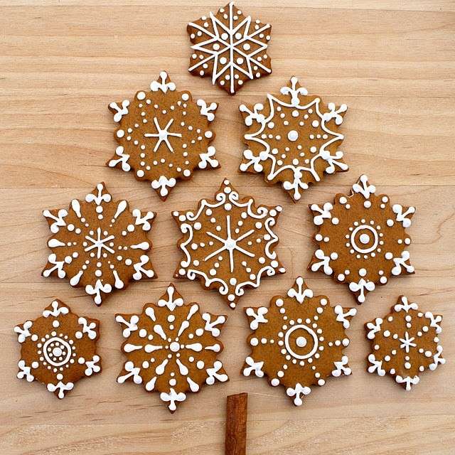 Fiocchi di neve con pan di zenzero