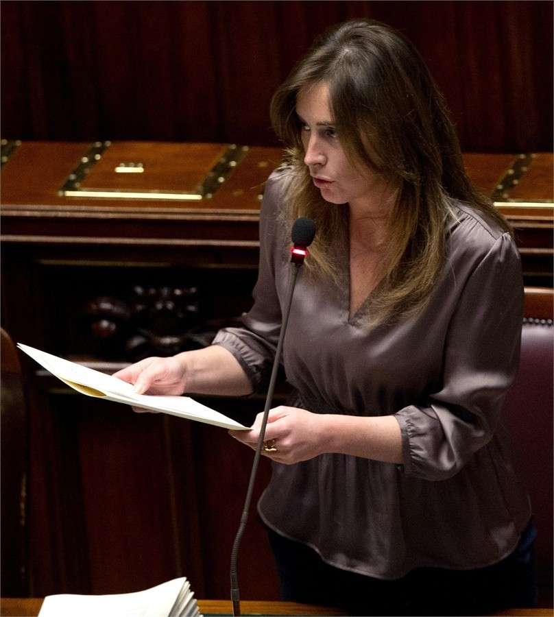 La Boschi in Aula