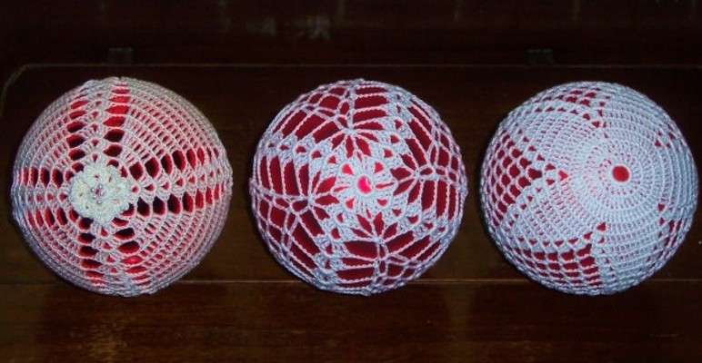 Palline di Natale decorate