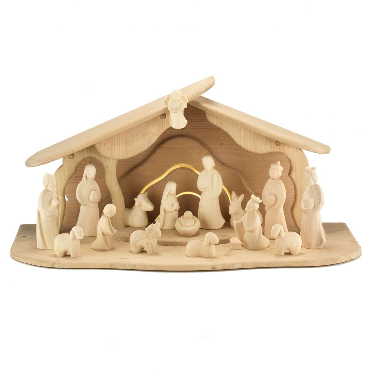 Presepe di legno moderno