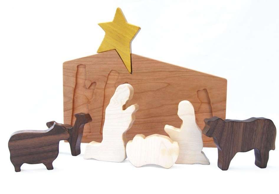 Presepe in legno di design