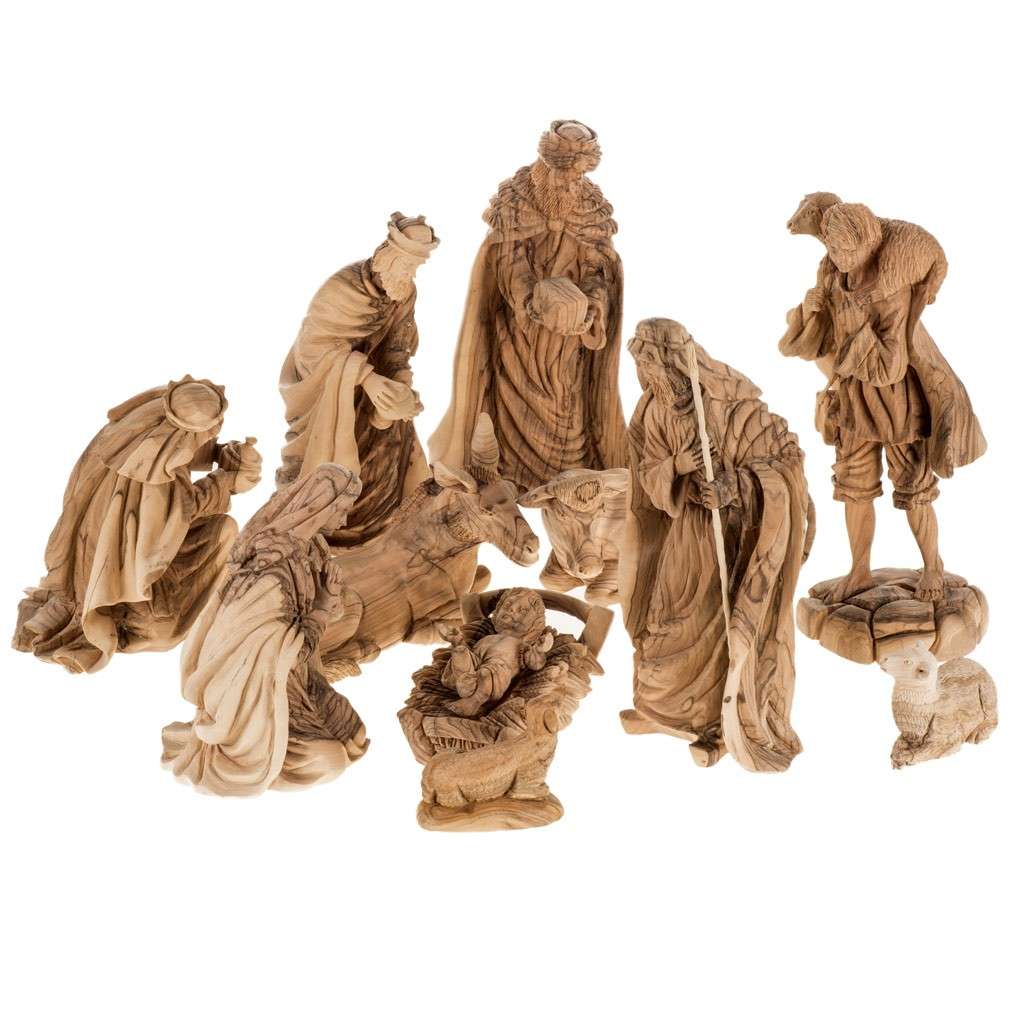 Statuine per presepe in legno