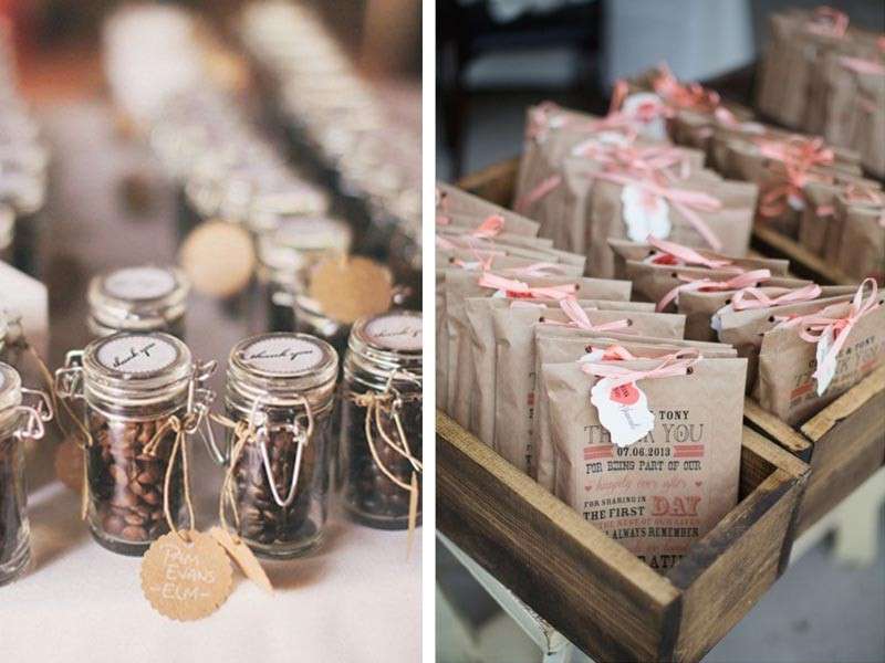 Bomboniere con tisane e caffè