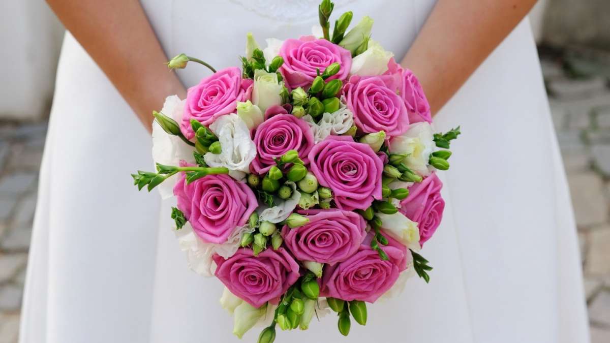 Bouquet rosa acceso