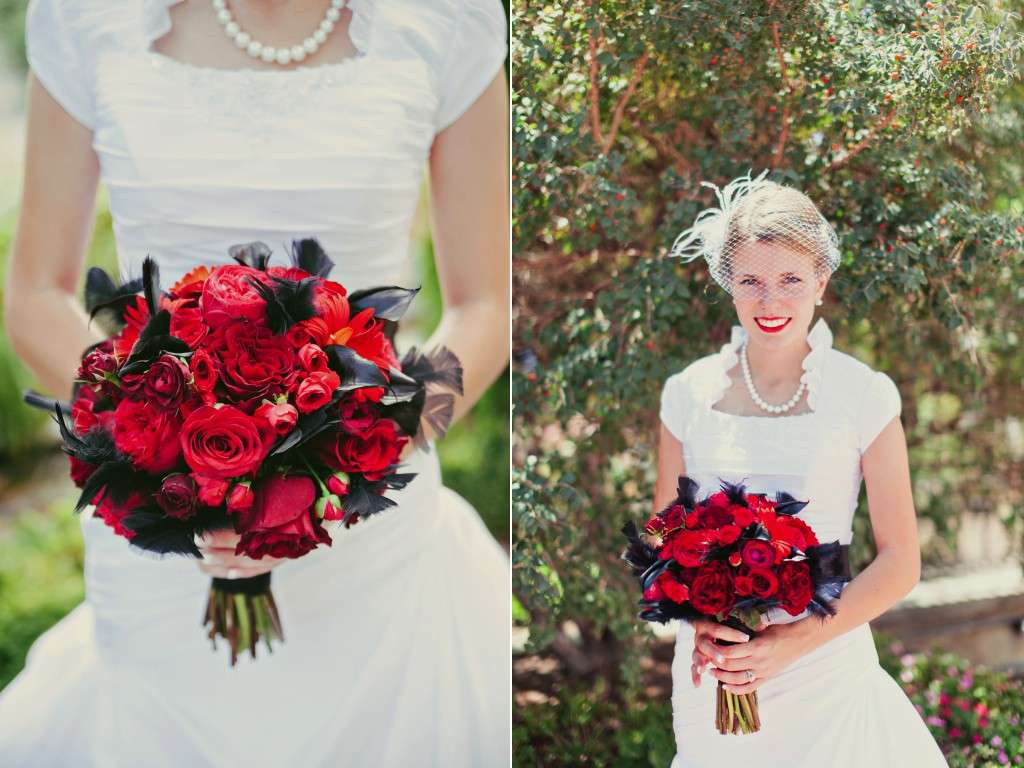 Bouquet rosso chic