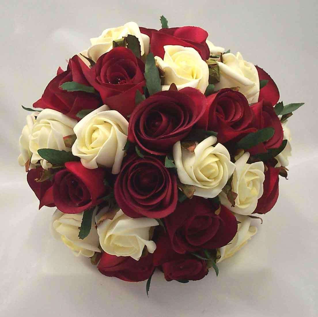 Bouquet rosso e bianco