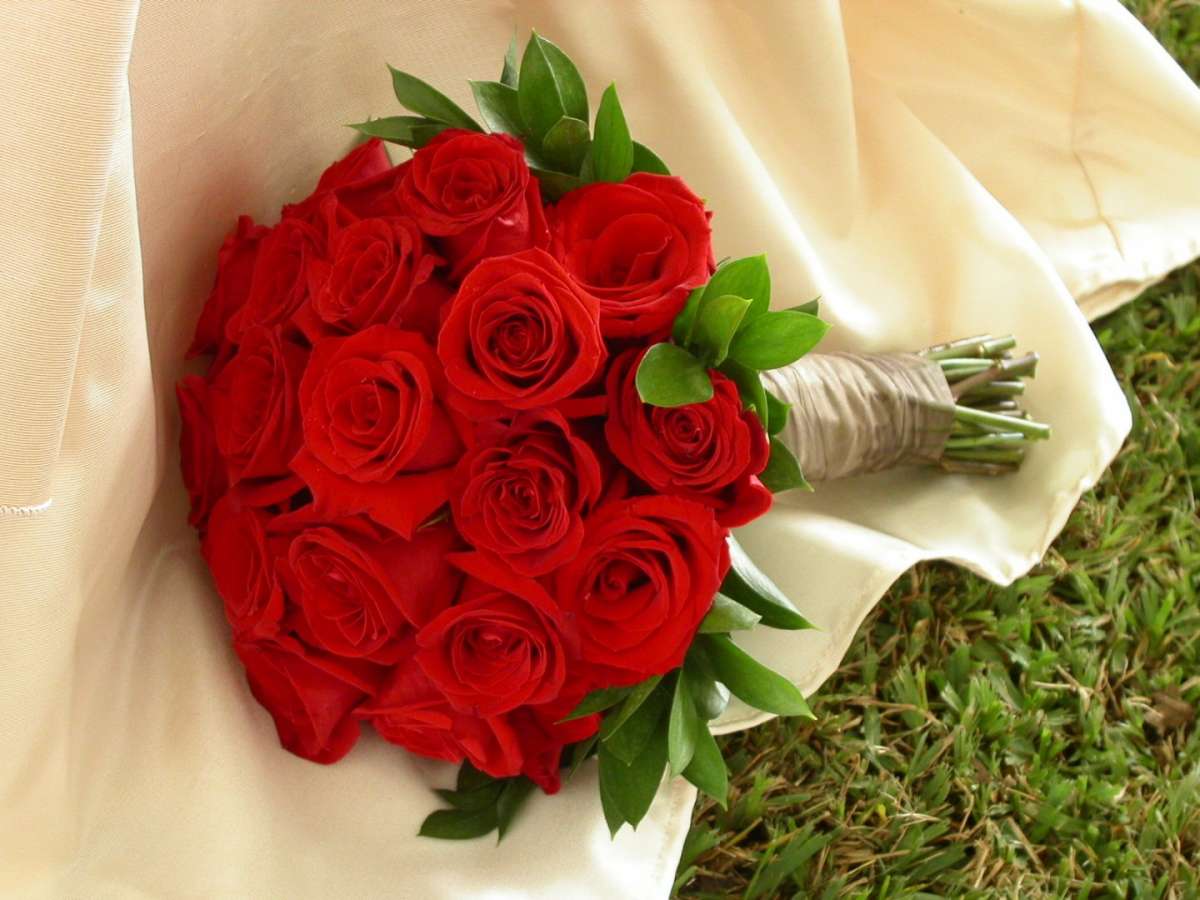 Bouquet rosso semplice