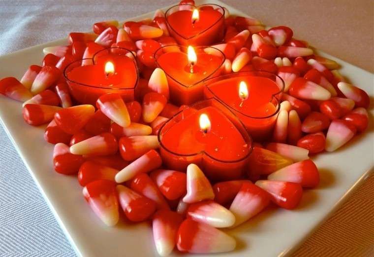 Candele a forma di cuore