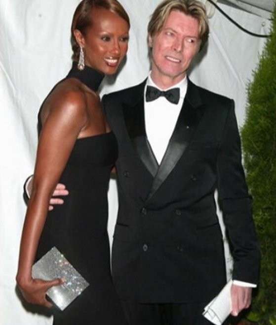 David Bowie e Iman in abiti elegantissimi e chic