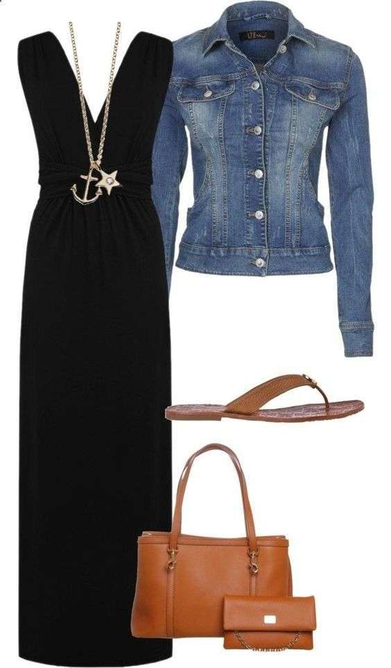 Longdress e giacca di jeans