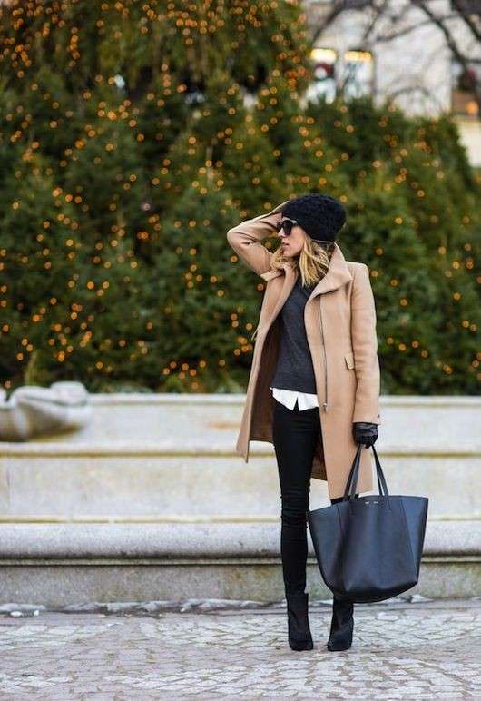 Look con cappello di lana