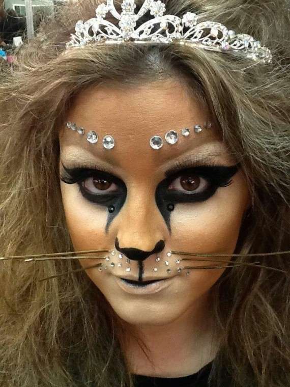 Make up da gatta con strass