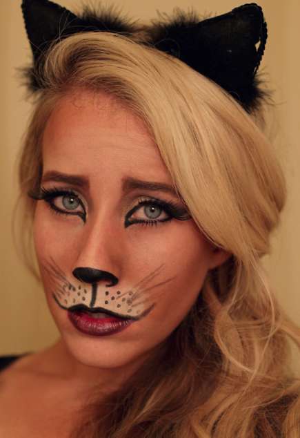 Make up da gatta molto curato