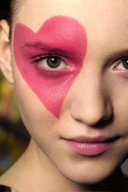 Make up romantico con cuore