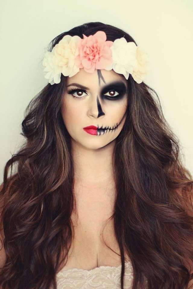 Make up teschio messicano