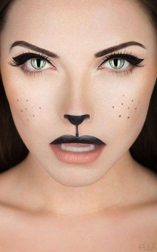 Trucco da gatta minimal per Carnevale