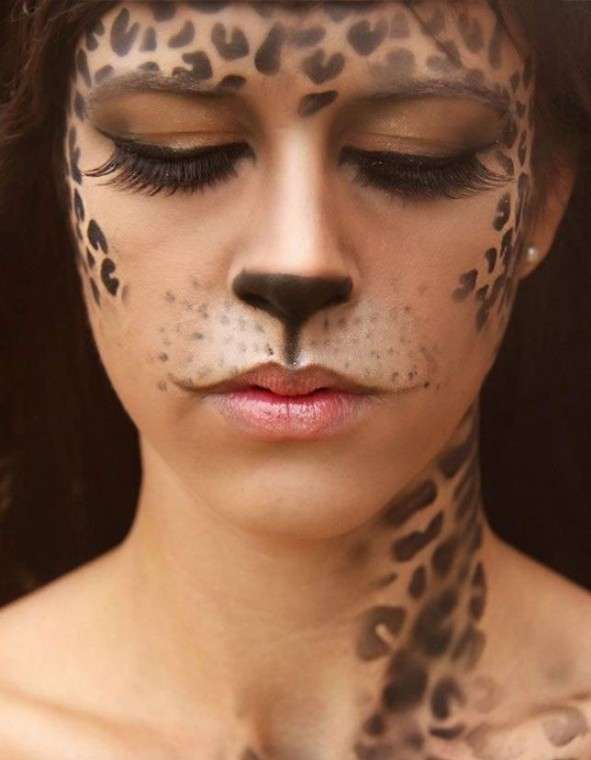 Trucco da leopardo per Carnevale