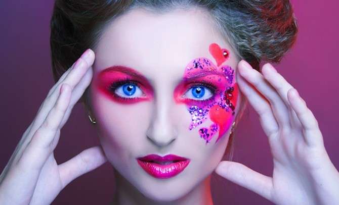 Trucco da regina di cuori