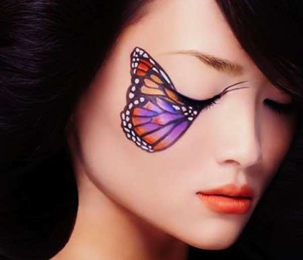 Trucco occhi da farfalla