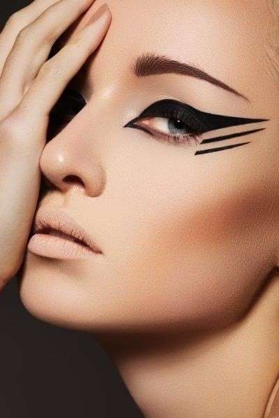 Trucco occhi da gatta grafico