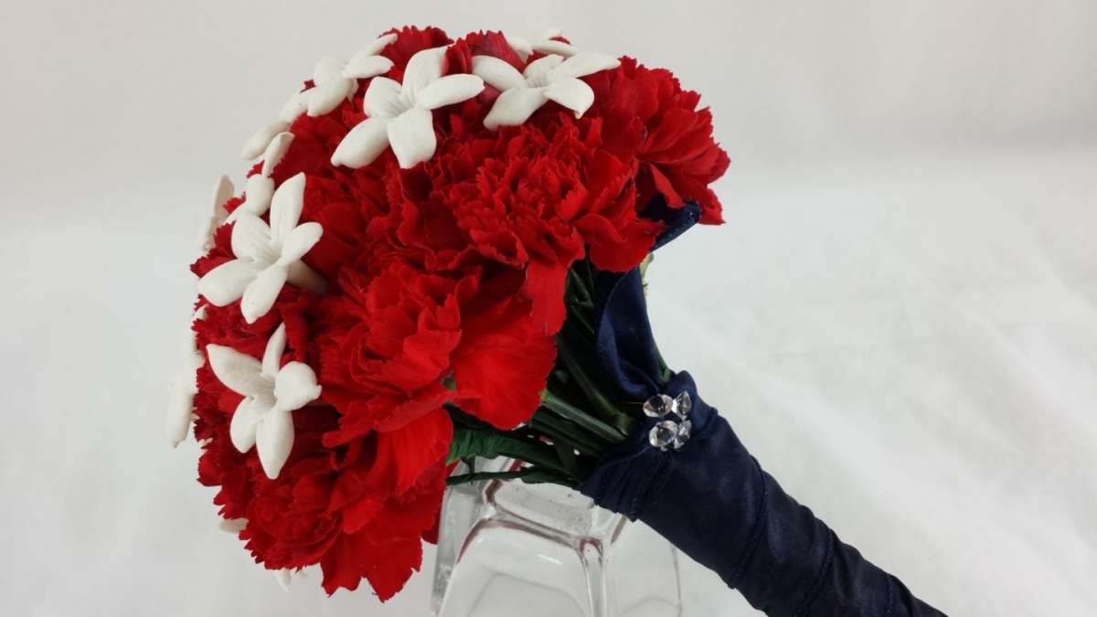 Bouquet rosso chic