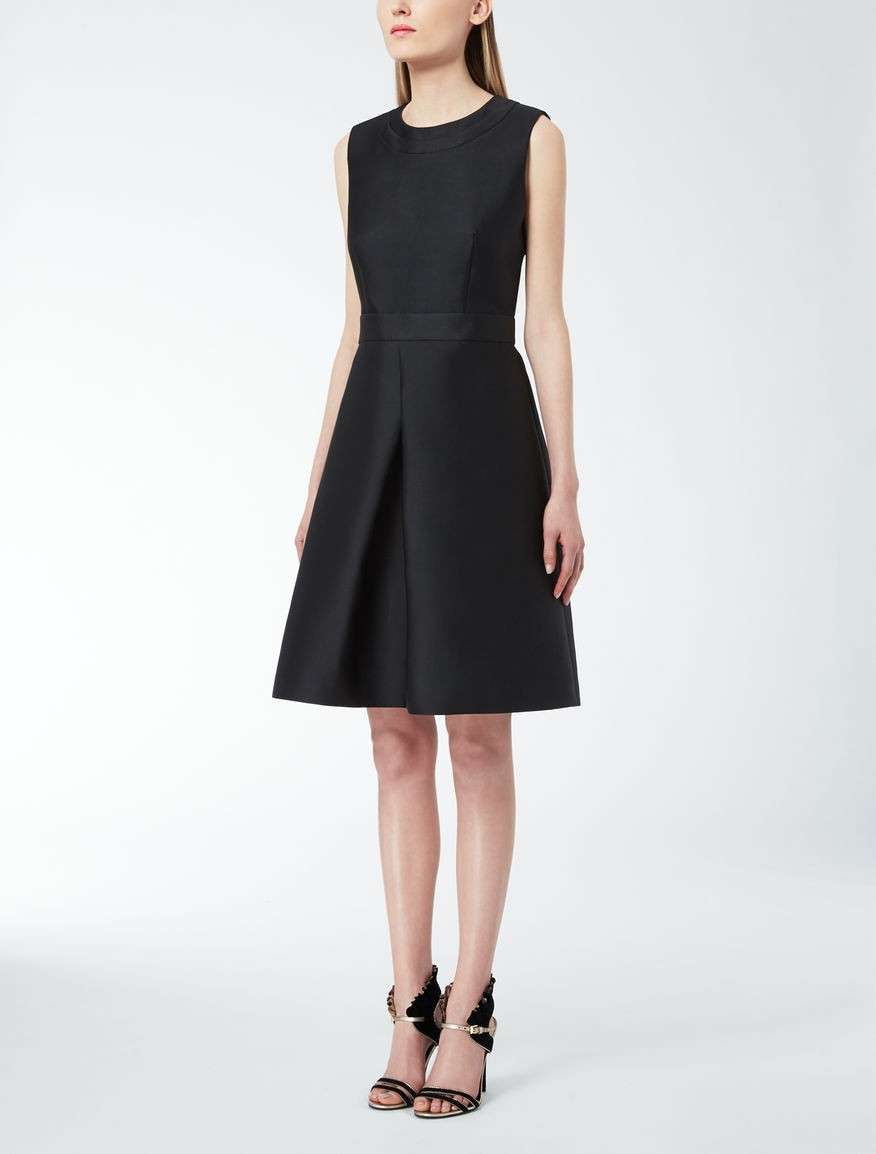 Abito in duchesse nero Max Mara