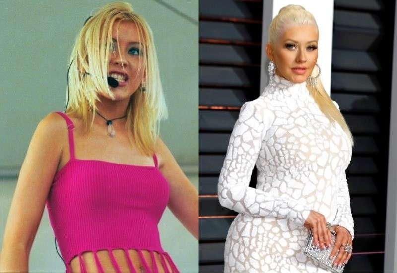 Christina Aguilera ieri e oggi