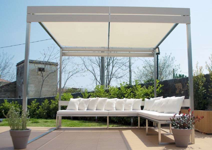 Gazebo in acciaio inox