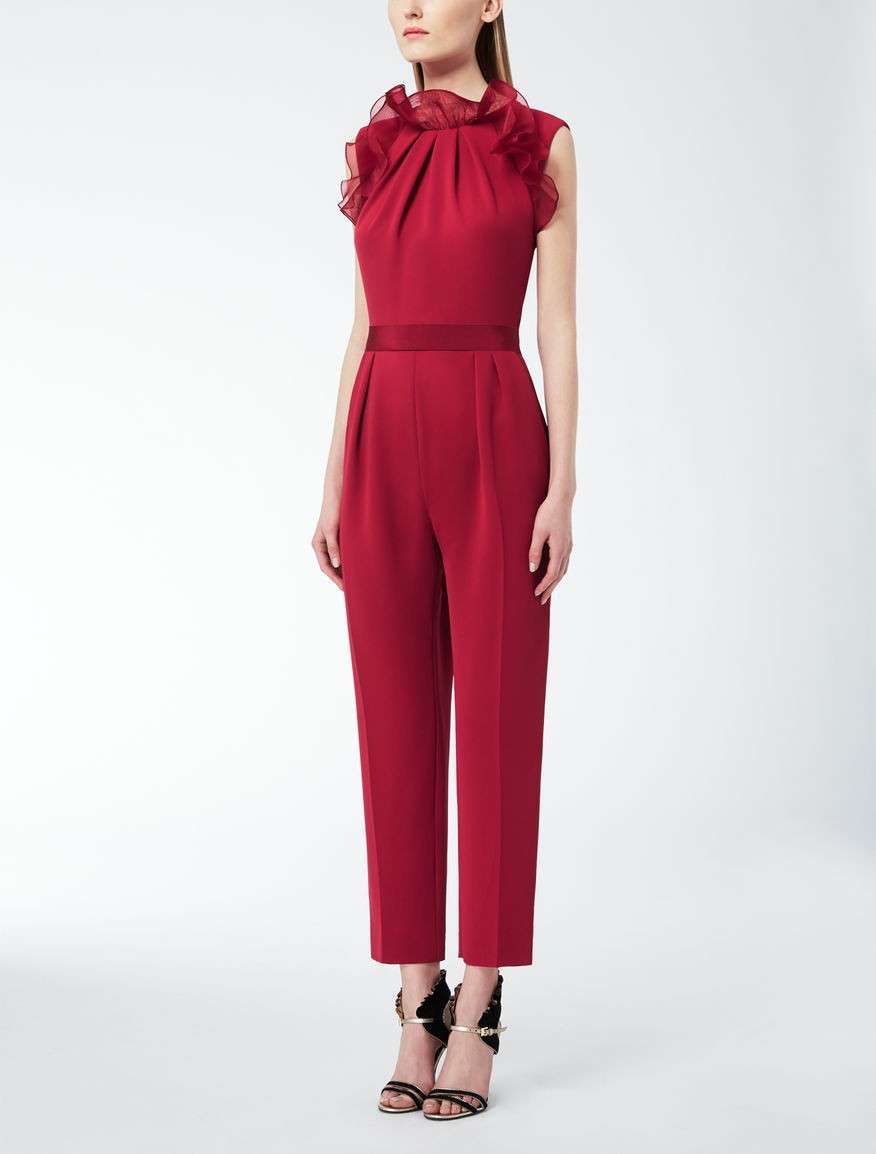 Jumpsuit in cady e organza