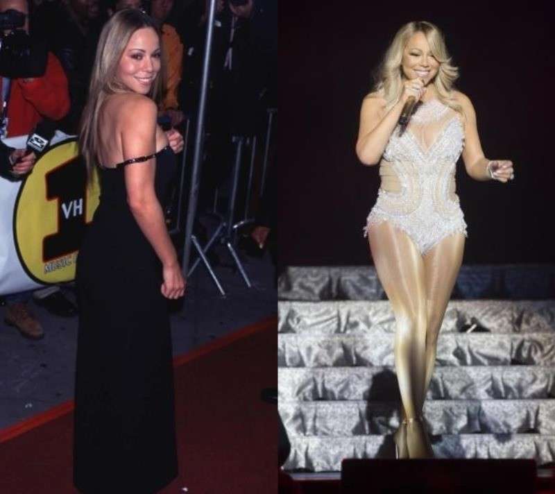 Mariah Carey ieri e oggi
