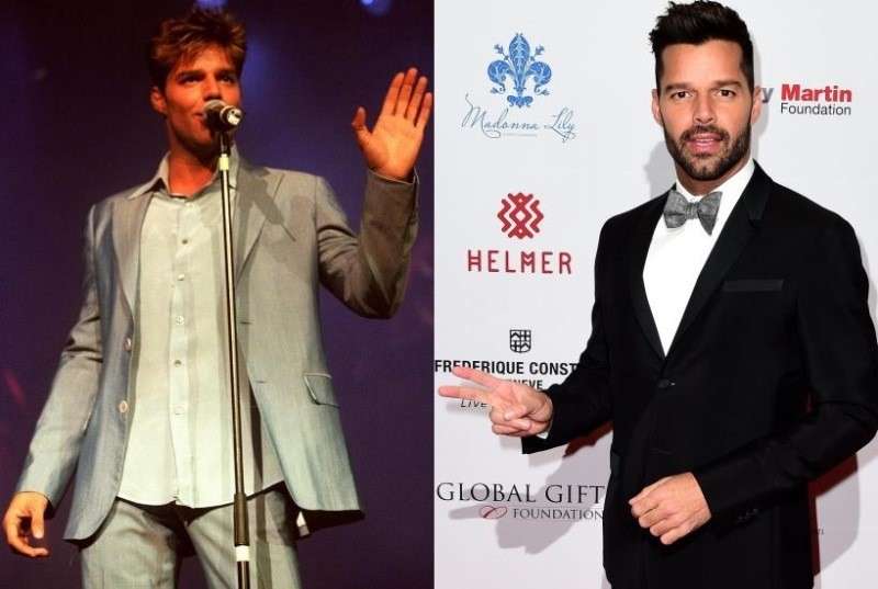 Ricky Martin ieri e oggi