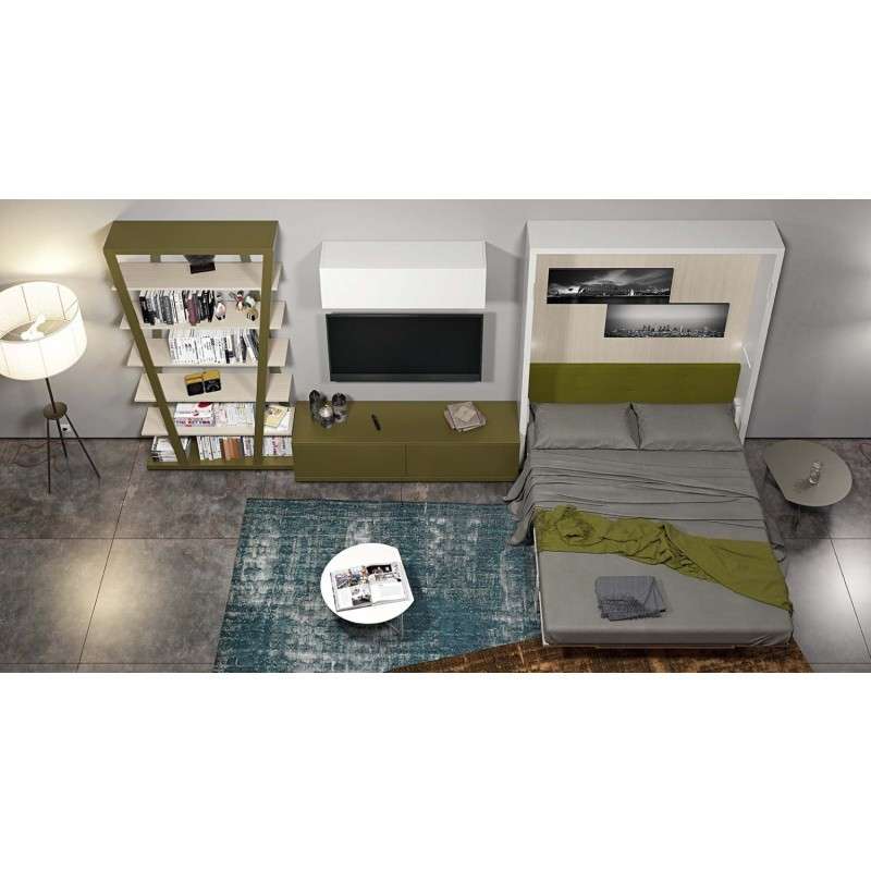 Soggiorno con letto a scomparsa