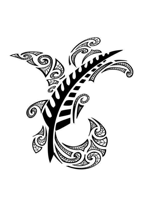 Tatuaggi femminili: la piuma Maori