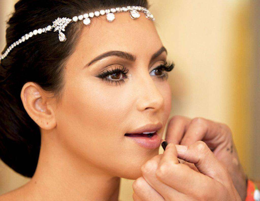 Il make up da sposa di Kim Kardashian