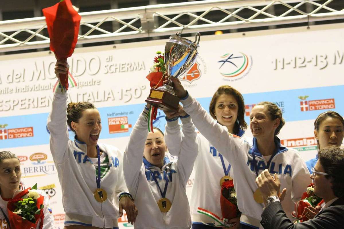 Il trionfo alla Coppa del Mondo di Scherma Fioretto Femminile Torino 2011