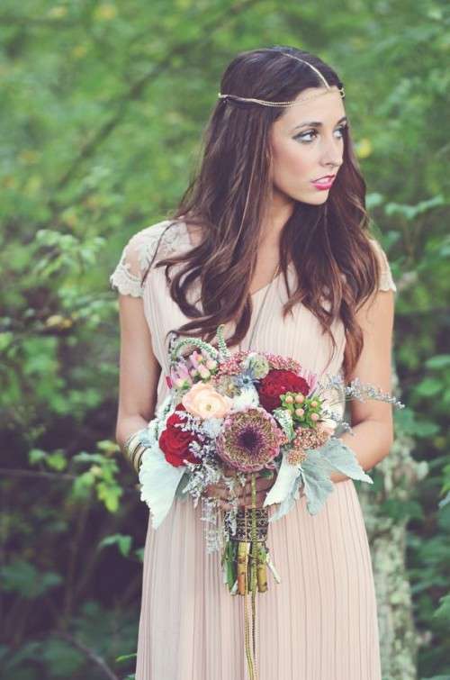 Il bouquet boho chic per la sposa