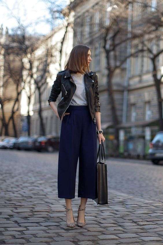 Look con pantaloni corti