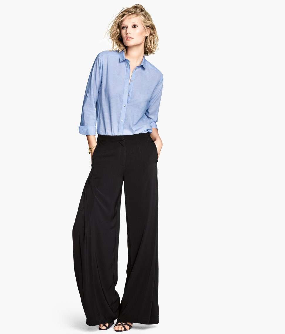 Pantaloni a palazzo H&M neri