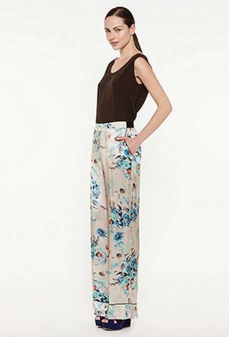 Pantaloni a palazzo Twin Set con stampa