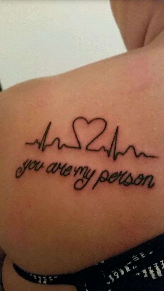 Tatuaggio con frase sull'amicizia Grey's Anathomy